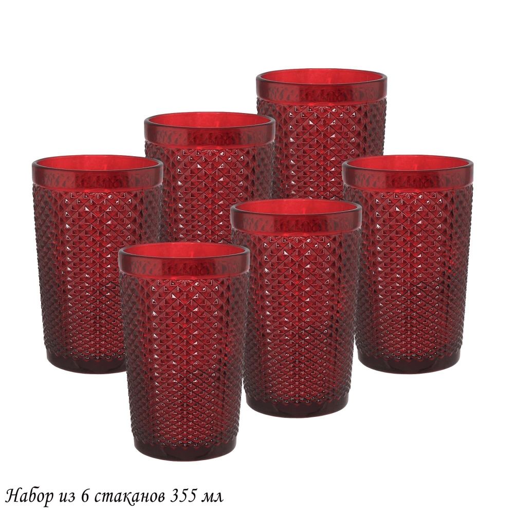 Lenardi 588-506 Набор из 6 стаканов 355мл. в под.уп.(х4)Стекло
