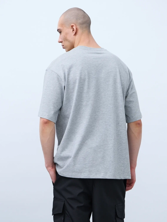 Футболка оверсайз (серый-меланж) 230 г