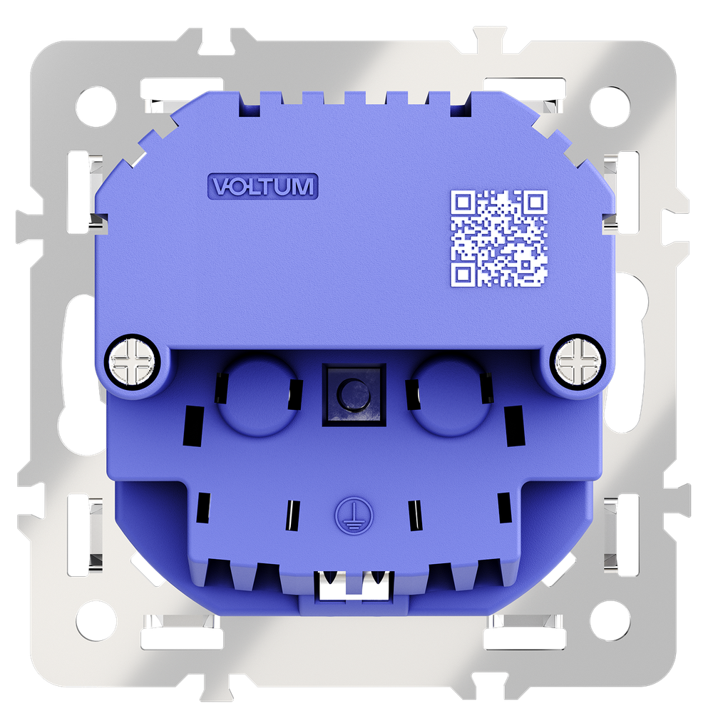 Механизм розетки с заземлением и защитными шторками 16А, с USB A+C, S70