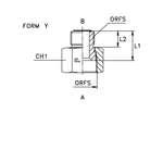 Соединение PR D20-16 ORFS 1.3/16 - ORFS 1