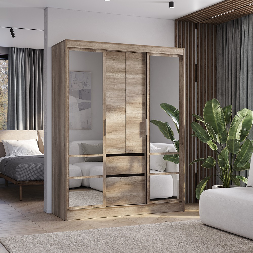 Шкаф-купе Энигма дуб каньон / венге