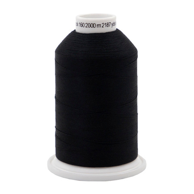 Нить текстурированная Gutermann Bulky-Lock 160 (2000 метров), 5 кат. | _000 черный