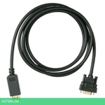 Кабель Buro v 1.1 DisplayPort (m)/VGA (m) 2м позолоченные контакты черный (BHP DPP_VGA-2)