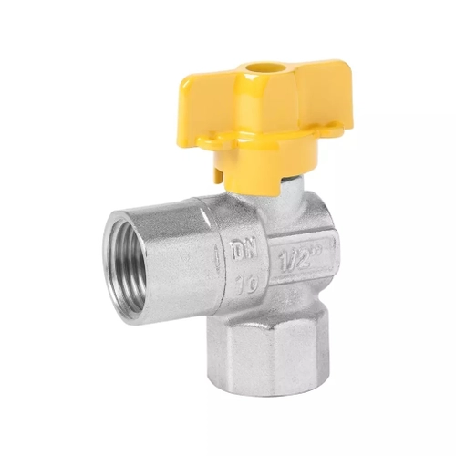 Кран уг. шар. газ 1/2" вн./вн. баб. (VIER)