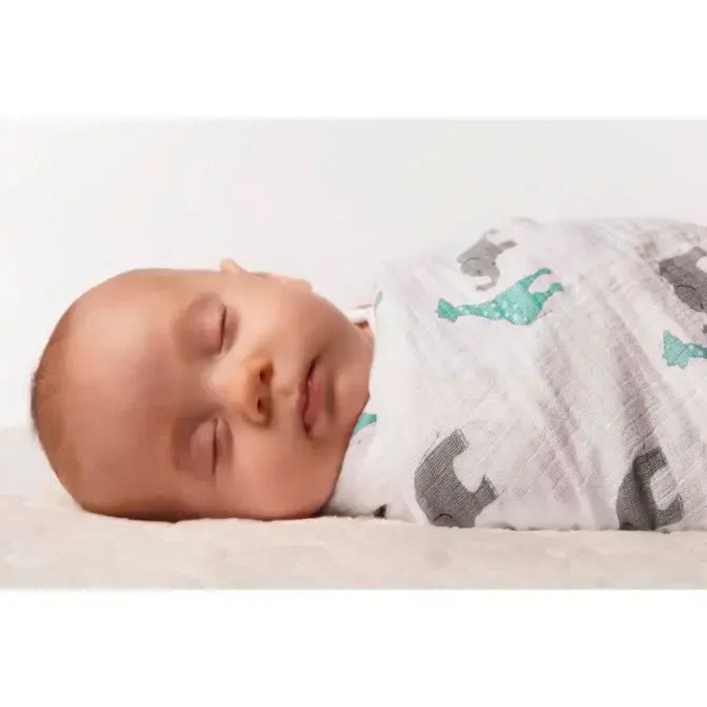SwaddleDesigns Набор пеленок маркизет SwaddleLite - Sweet Dreams, SeaCrystal
