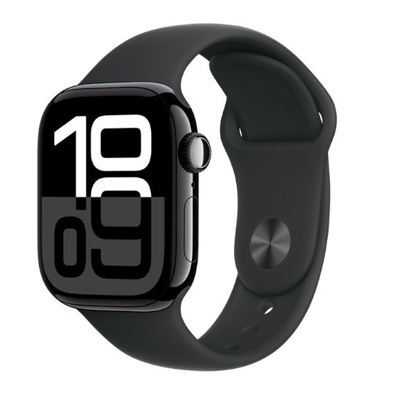 Часы Apple Watch Series 10 42mm Aluminium Case, Sport Band (Черный) M/L