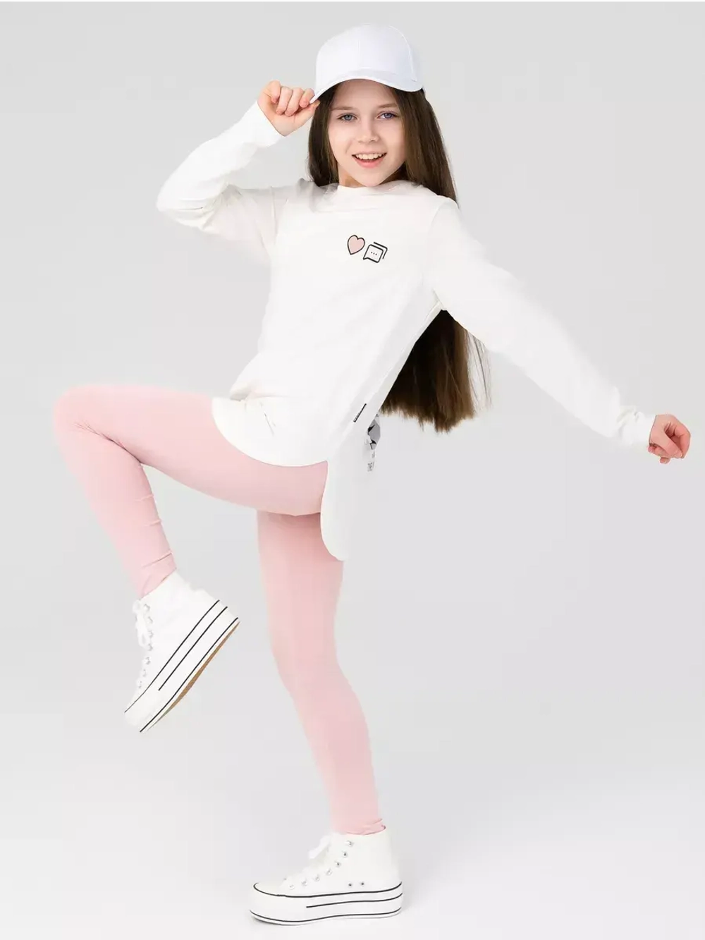 Костюм для девочки лонгслив и с леггинсы