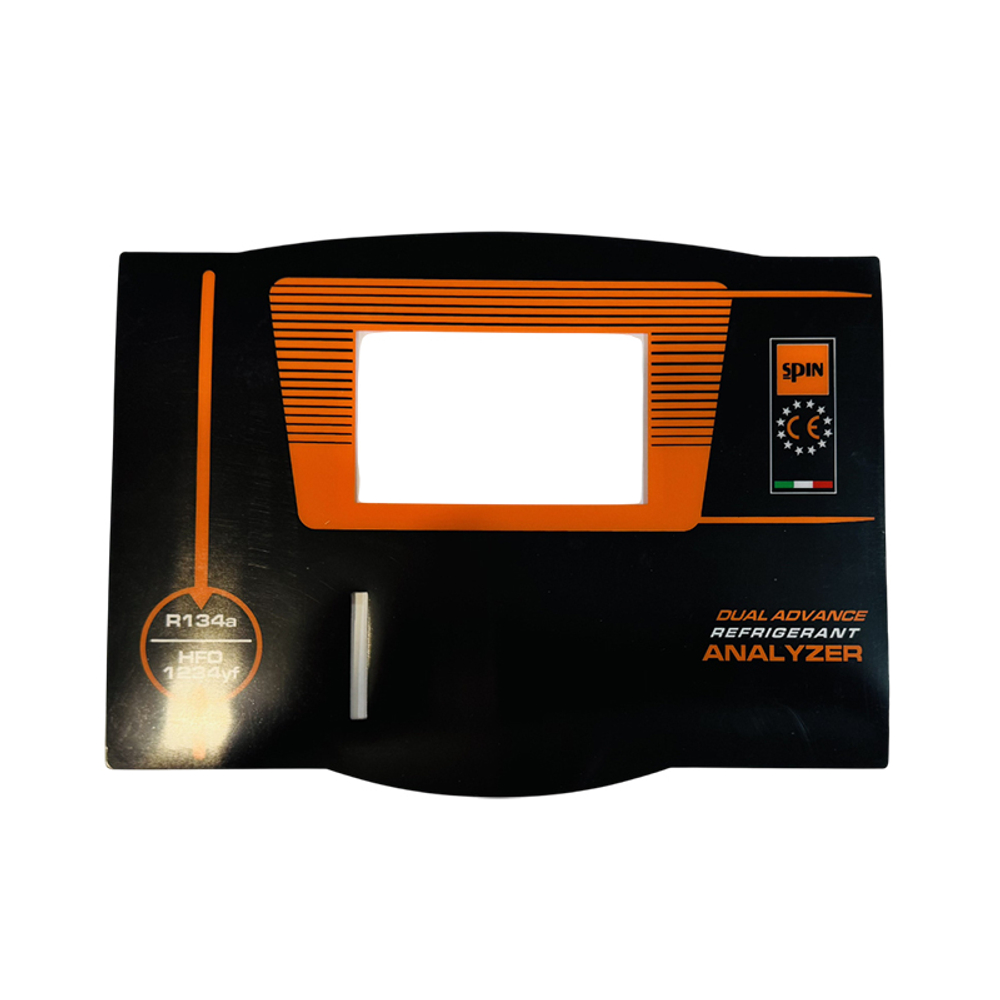 Наклейка на верхнюю панель анализатора фреона