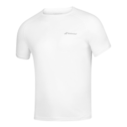 Мужское теннисное поло Babolat Play Crew Neck T-Shirt Men - White