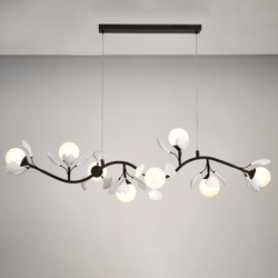 799087 Люстра CERAMO BW 8х6W(led) G9 ЧЕРНЫЙ/БЕЛЫЙ