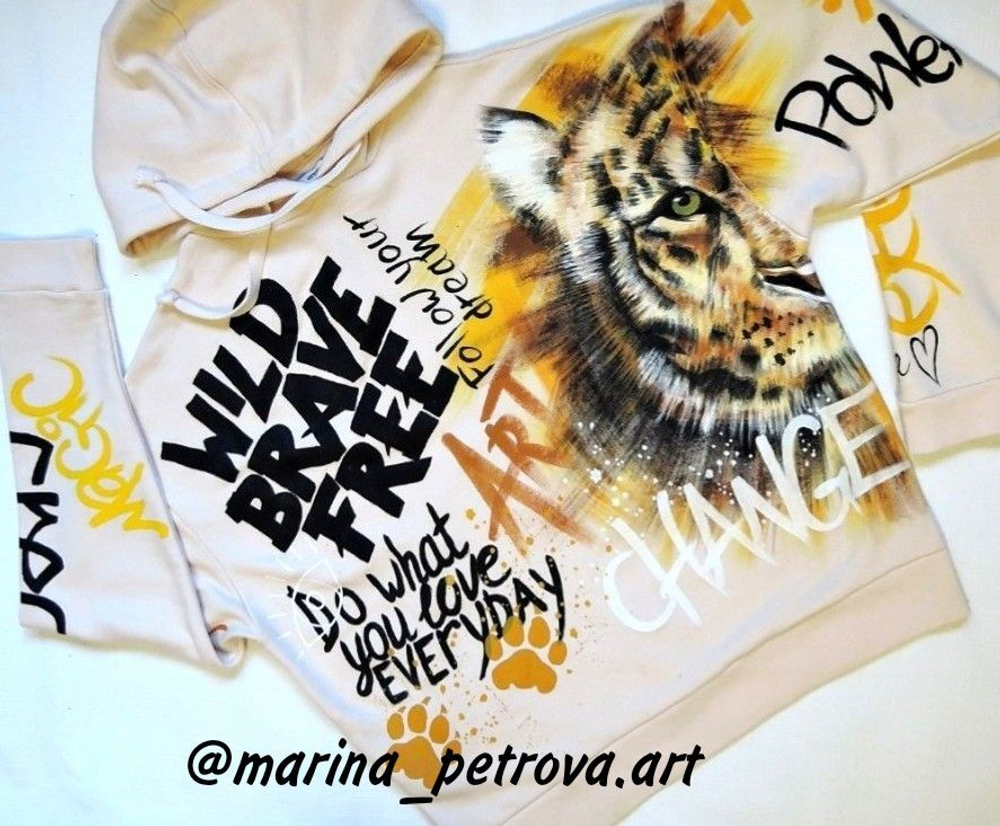 Краска по ткани и обуви, одежды акриловая «Горчичная»