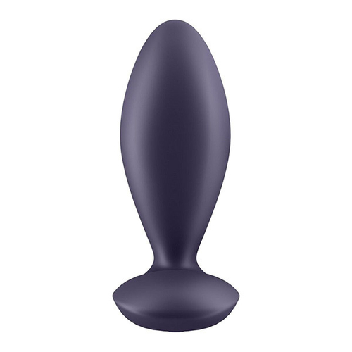 Фиолетовый анальный вибростимулятор 11,3см Satisfyer Power Plug