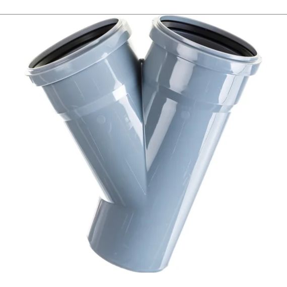 Тройник Политэк Пайп 110х110/45гр. ВК (25) купить в Москве и Московской области по низкой цене с доставкой по России — (2) Тройник Политэк Пайп 110х110/45гр. ВК (25) — (2)