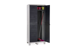 Уличный шкаф TOOMAX 2х дверный глубокий WOODY'S XL (3 полки), антрацит