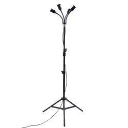 UML-P200 E27x4 BLACK PLANT Светильник напольный для 4-х фитоламп. На штативе. Цоколь E27. Черный. ТМ ФитоЛето