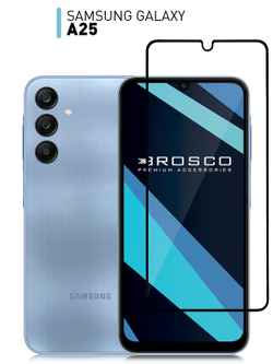 Защитное стекло ROSCO для Samsung Galaxy A25 (арт.SS-A25-FSP-GLASS-BLACK )