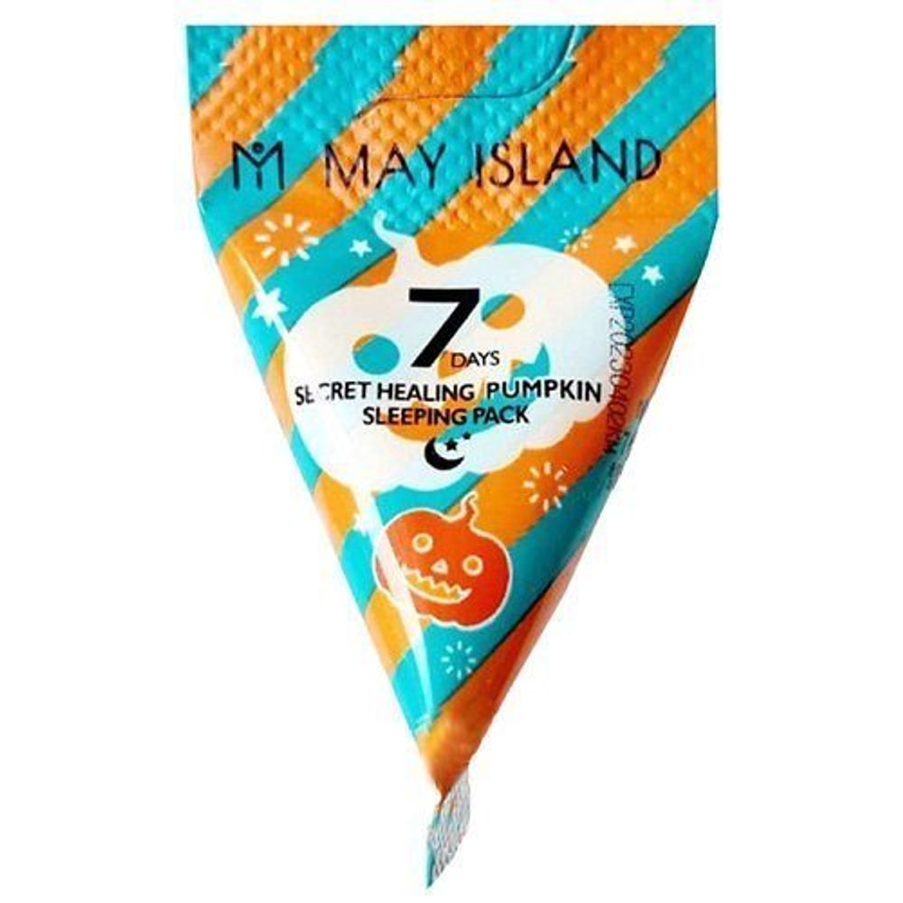 Маска для лица ночная с тыквой MAY ISLAND 7 Days Secret Healing Pumpkin Sleeping Pack 5 гр