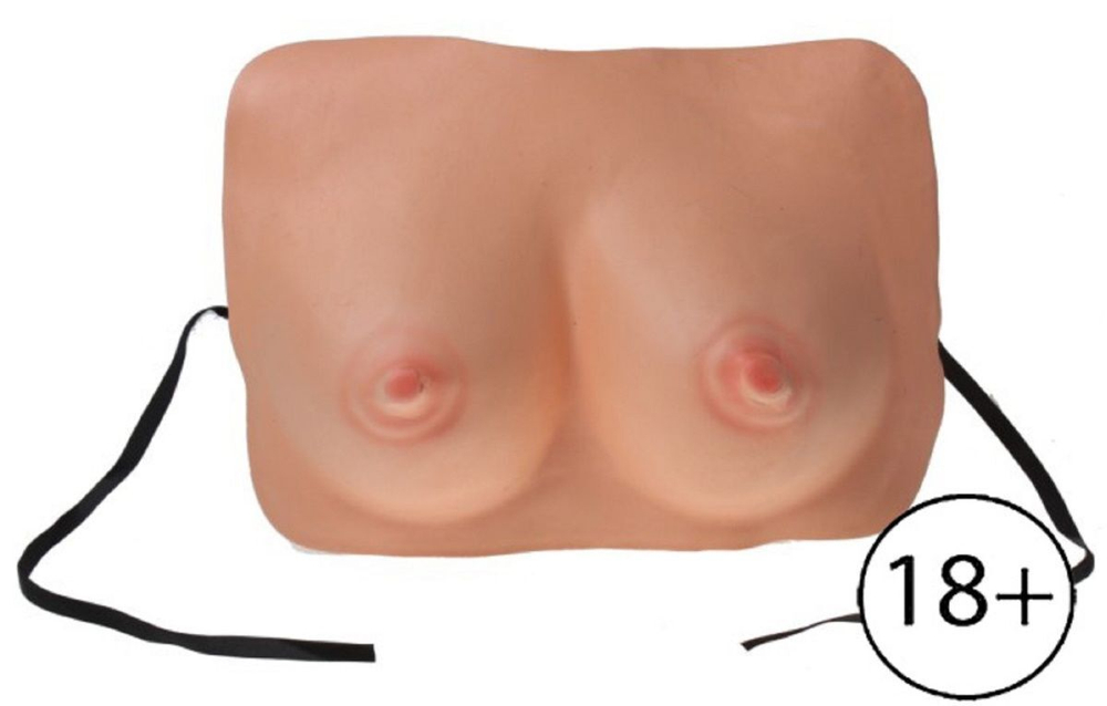 Накладная грудь для розыгрышей (Цвет: телесный)
