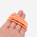 Хрустальный жемчуг, оттенок "Апельсиновый макарун", шар 4,2мм