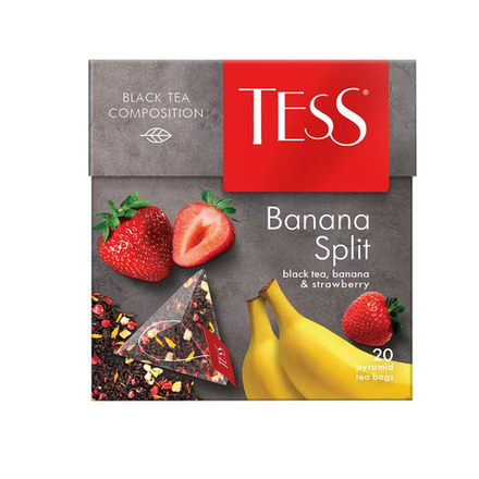 Чай черный Tess Banana Split пирамидка 20 пакетов
