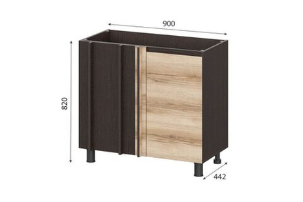 Берген (Мебельный фонд) 10ус Тумба угловая 1000мм