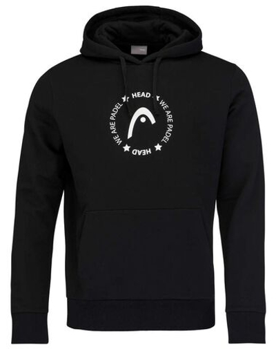 Мужская теннисная кофта Head Padel Hoodie Men - black