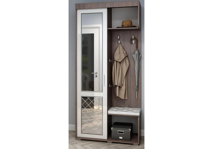 Прихожая Woodville Даин шимо темный, белый