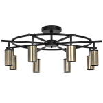 LR718318 Люстра RULLO 8х50W GU10 ЧЕРНЫЙ/БРОНЗА (571718+214431-8)