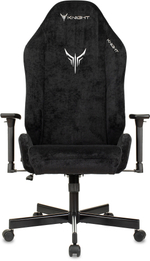 Кресло игровое Knight N1 Fabric черный Light-20 с подголов. крестов. металл