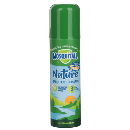 MOSQUITALL - Аэрозоль "Nature" от комаров 150мл, блок 12шт.