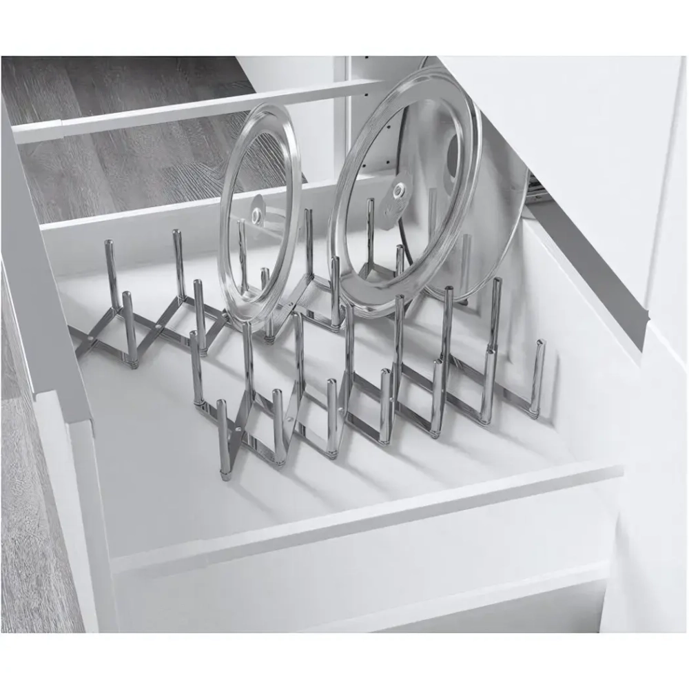 Подставка для крышек 48,7(5,5)*13*7см «SKANDI» (раздвижная)