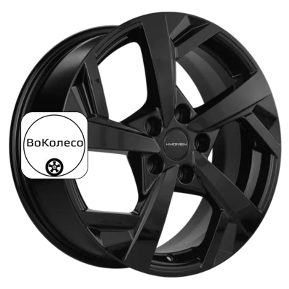 7x17/5x110 ET45 D67,1 KHW1712 (DFM580) Black Khomen Wheels