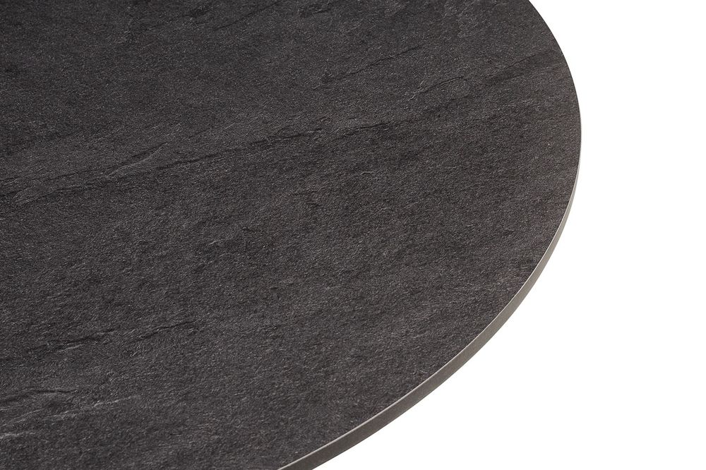 "Тюльпан" стол из HPL круглый Ø90см, цвет "серый гранит"