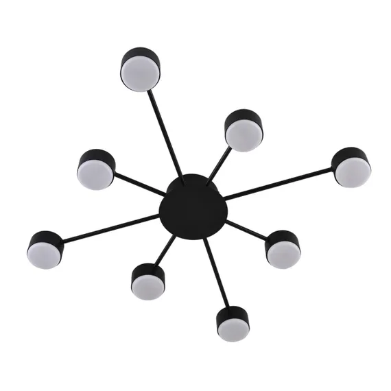 8344/8C COMFI LN26 251 черный, металл Люстра GX53 LED 8*7W 220V TORINA