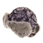 Шапка-ушанка (алова, серый шельф)