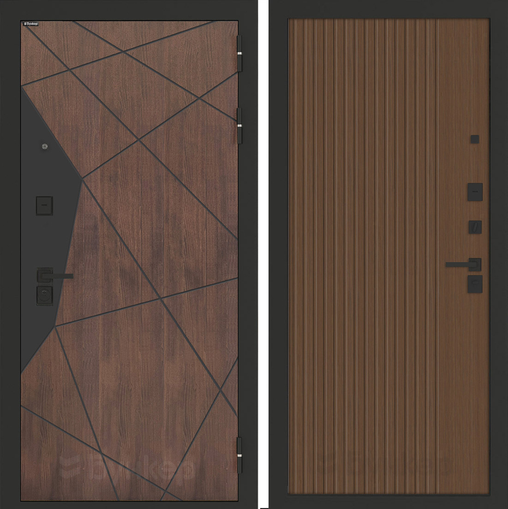 Входная дверь Бункер BN-14 - 29 Дуб кантри темный