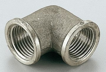 Угольник латунный Tiemme 3/4"x3/4" ВР/ВР с внутренней резьбой никелированный 1500162