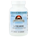 Source Naturals, L-теанин, 200 мг, 120 капсул