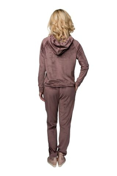 Спортивный костюм с аппликацией из пайеток (Размер: XL) (Цвет: коричневый)