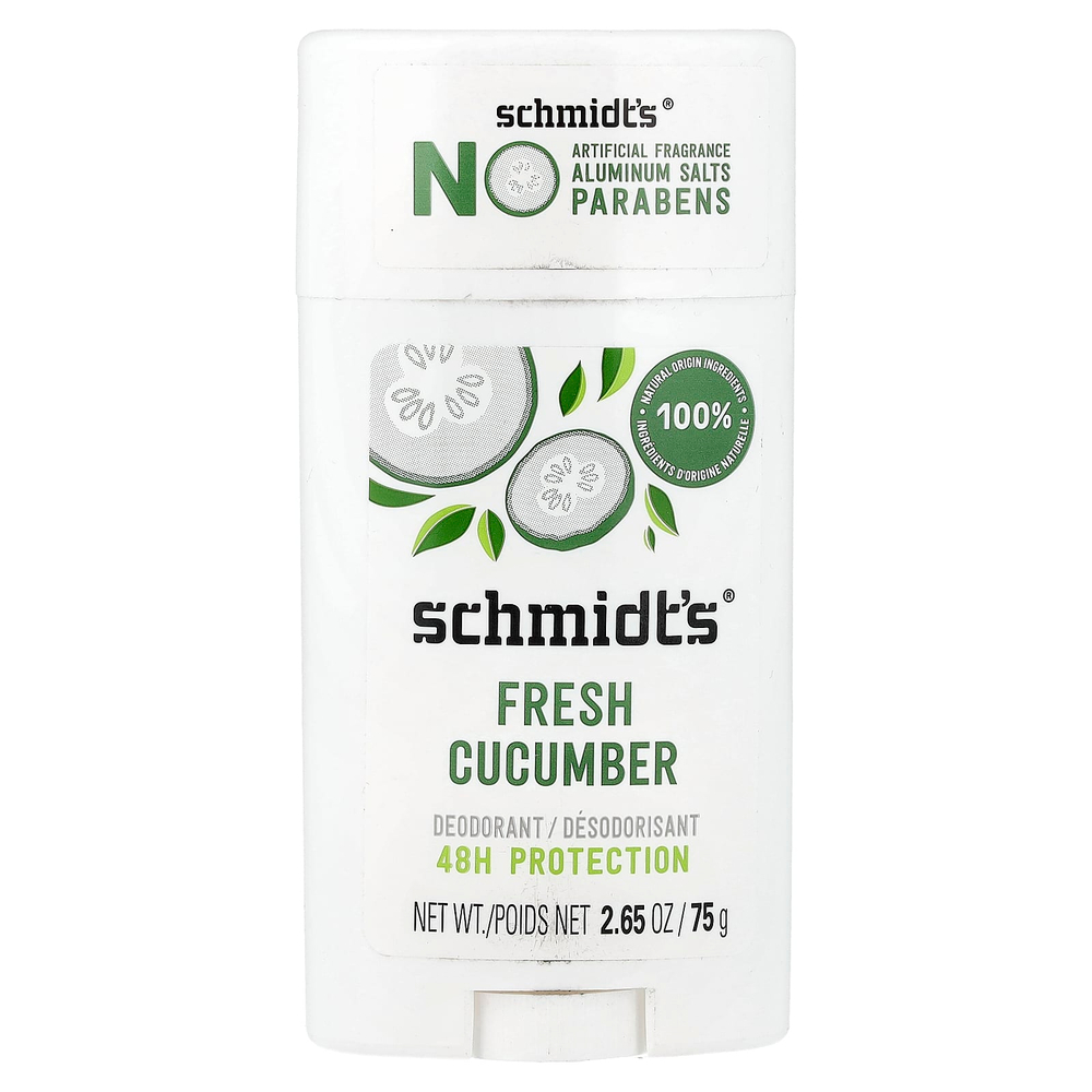 Schmidt's, дезодорант, свежий огурец, 75 г (2,65 унции)