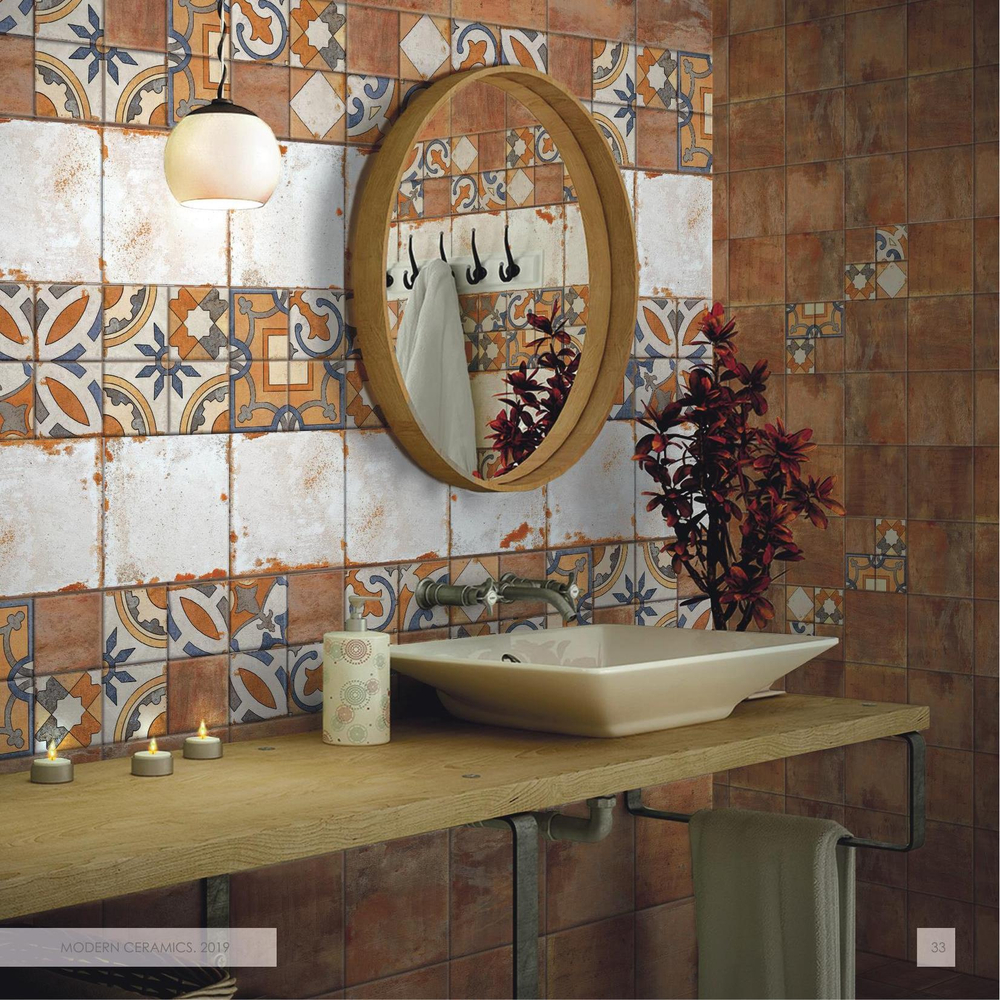 Плитка настенная Margaret Terracotta matt 99x99х7 мм