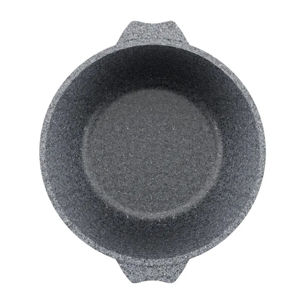 Кастрюля алюм, антиприг, 3 л, с крыш, крыш стекло, кругл, Мечта, Premium grey, 43901, сер
