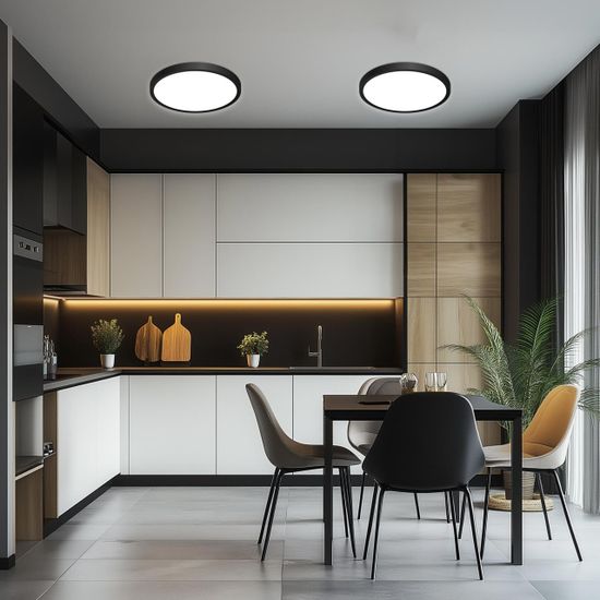 CL738241V Бейсик Черный Св-к Накл. LED 24W*Мульти