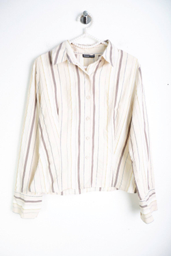 Блузка Oggi в полоску, визуально на 44 размер