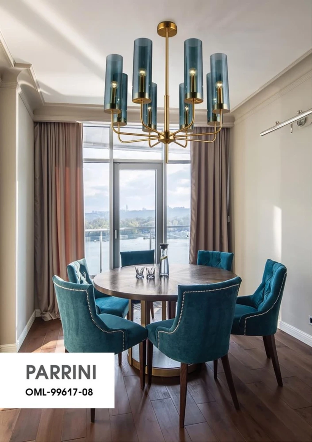 Люстра на штанге Omnilux PARRINI OML-99617-08