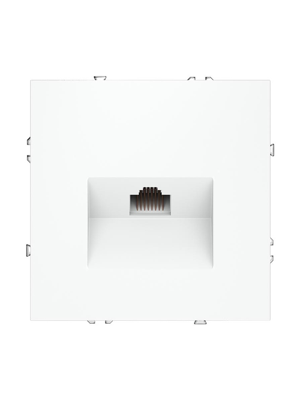 Розетка компьютерная 1-м СП S70 RJ45 кат.6 механизм бел. матов. Voltum VLS060102