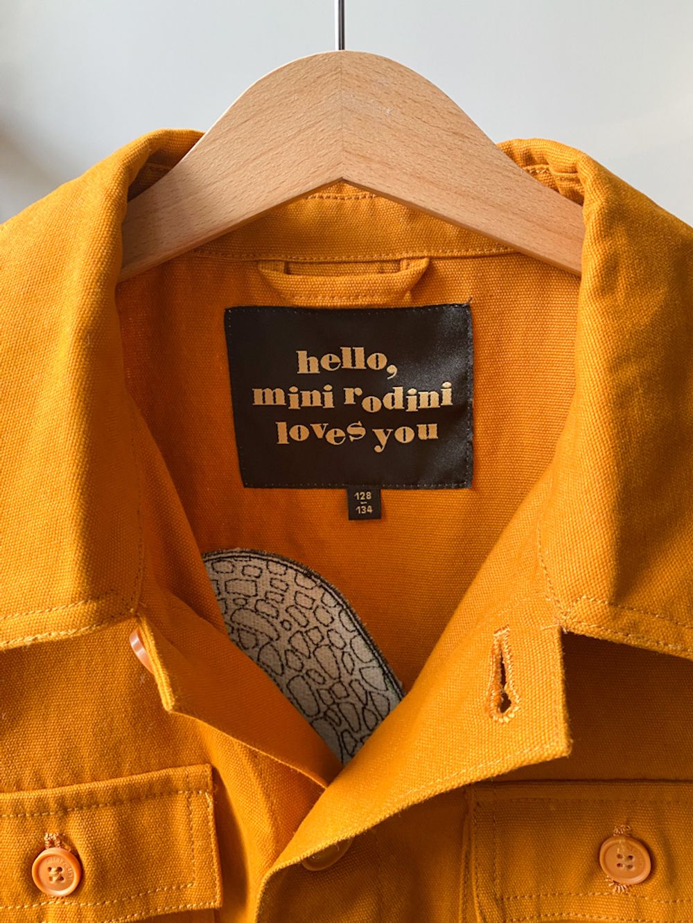 Хлопковая куртка-рубашка Mini Rodini, 134