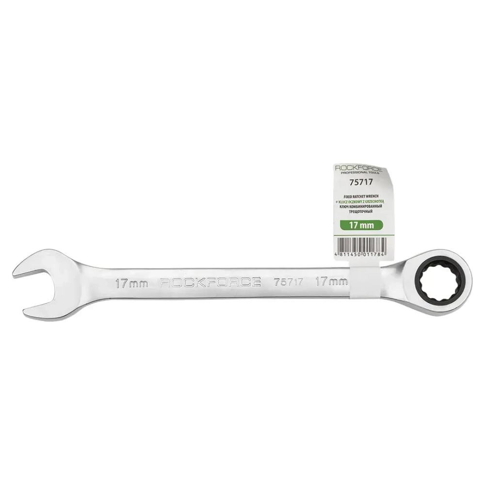 Ключ комбинированный трещоточный 17мм RockForce##Rock FORCE RF-75717