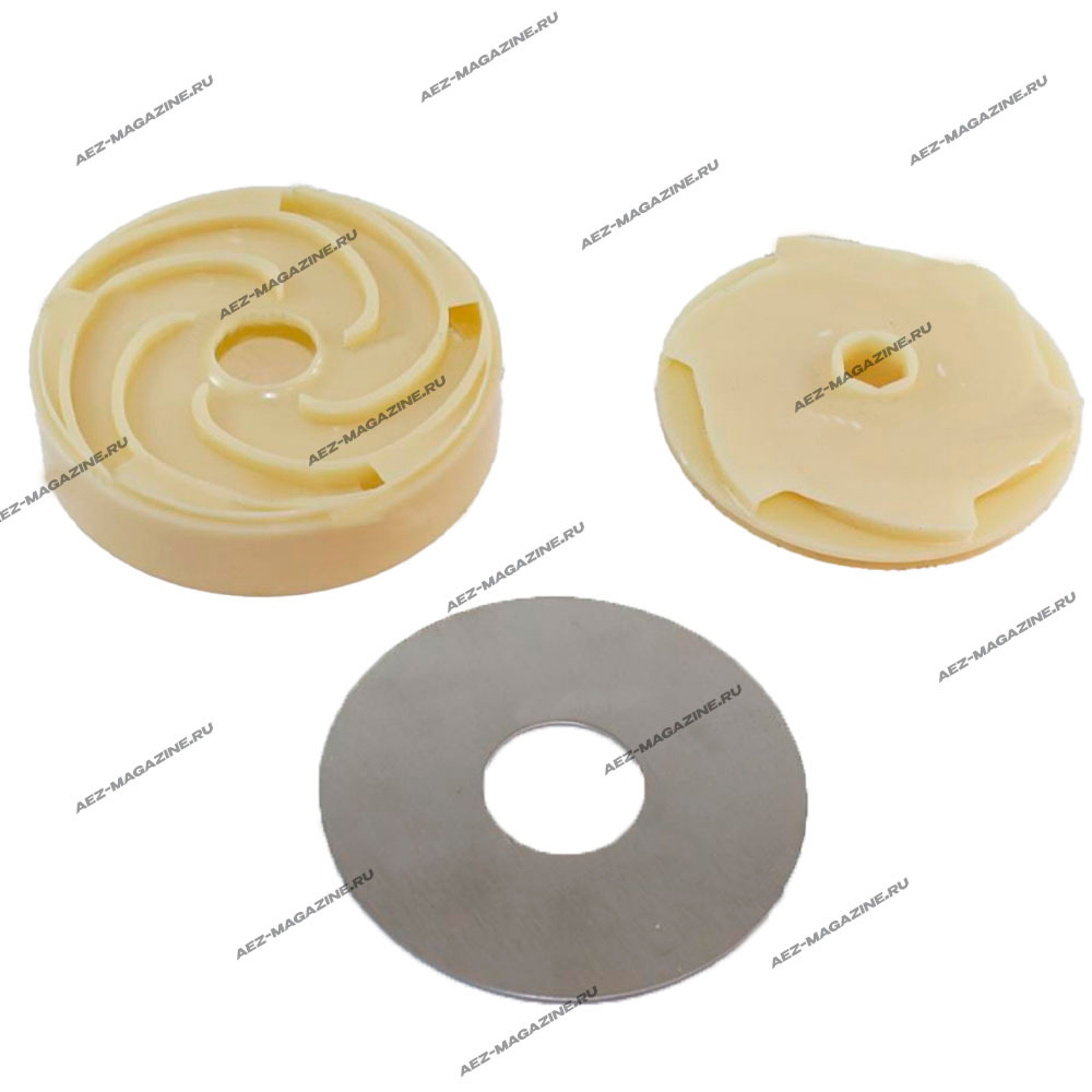 Крыльчатка водяного насоса D-90мм, 6-гранник 14х12,5мм с корпусом и металлической крышкой