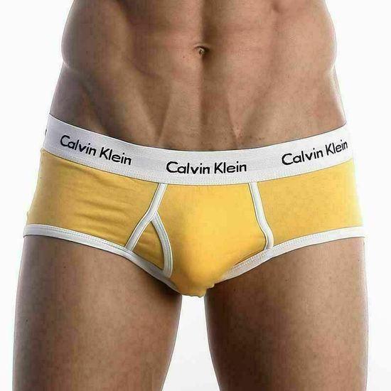Мужские трусы брифы Calvin Klein 365 Yellow Brief